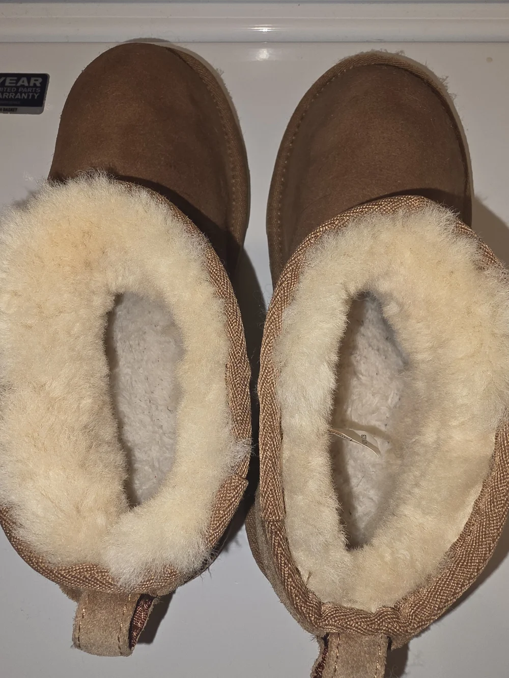 UGG Chestnut Brown Suede Shearling Lined Ankle Boots